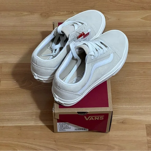 Vans Old Skool suede sneakers in cream unisex - Picture 3 of 4